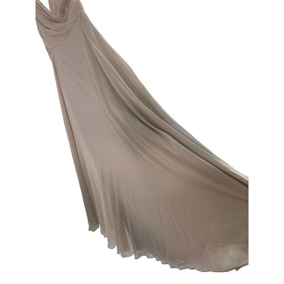 Celebrate DB Studio Size 10 Maxi Nude One Shoulder Bridesmaid Dress NWT 6334 - Picture 16 of 16